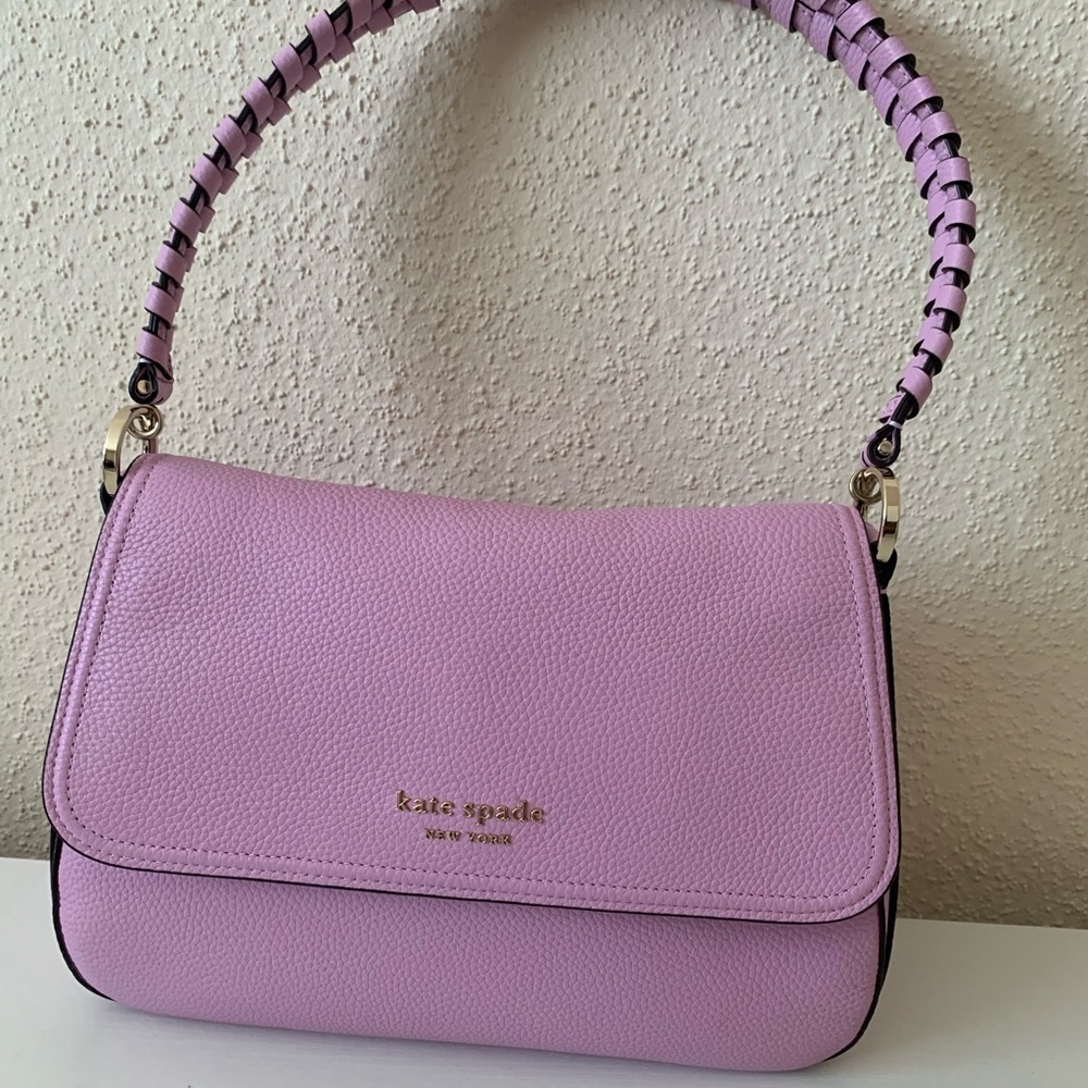 SOLD Kate Spade Hudson Bag w/ Braided Strap Light Purple/Lavender